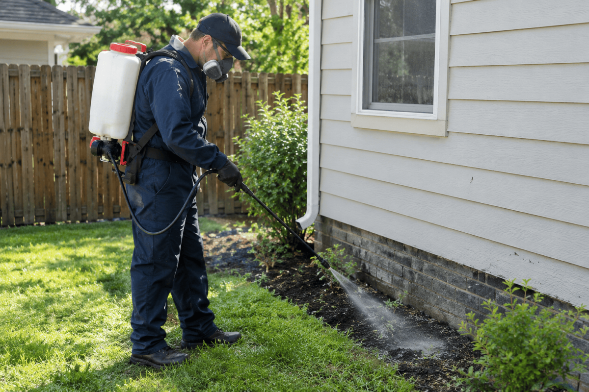 Pest Control in Backyard